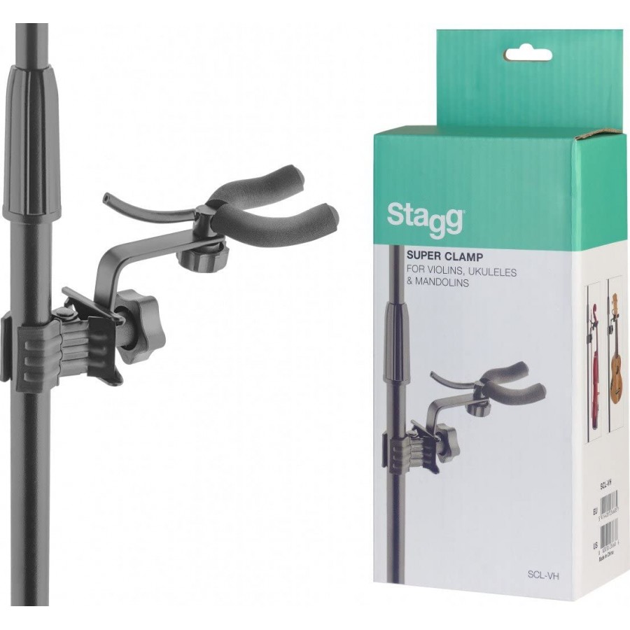 Stagg SCL-VH Ukulele, Violin or Mandolin holder with Clamp